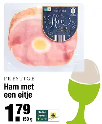 ALDI Ham met een eitje 150 g aanbieding