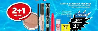 Trekpleister Catrice en essence make-up 2+1 gratis aanbieding