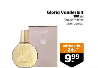 Trekpleister Gloria vanderbilt 100 ml aanbieding