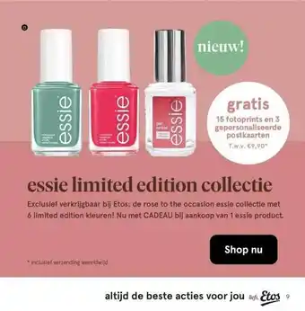 Etos Esslie limited edition collectie aanbieding