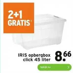 GAMMA Iris opbergbox click aanbieding