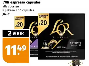 Poiesz L'or espresso capsules aanbieding