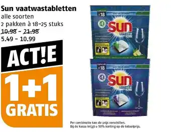 Poiesz Sun vaatwastabletten aanbieding