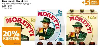 Poiesz Birra moretti bier of zero aanbieding