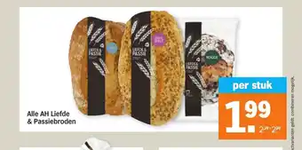 Albert Heijn Alle AH Liefde & Passiebroden aanbieding