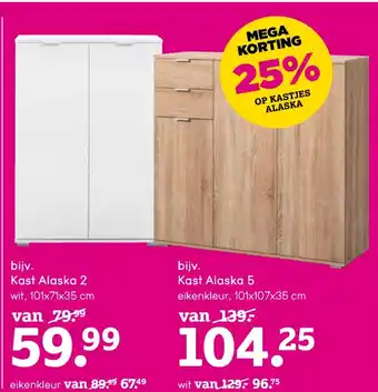 Leen Bakker Kast Alaska aanbieding