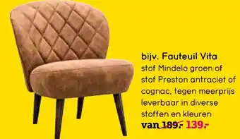 Leen Bakker Fauteuil Vita aanbieding