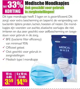 Gezond & Wel Medische Mondkapjes aanbieding