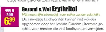 Gezond & Wel Gezond & Wel Erythritol aanbieding