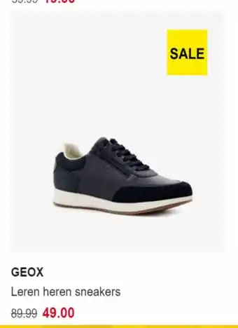 Scapino Geox Leren heren sneakers aanbieding