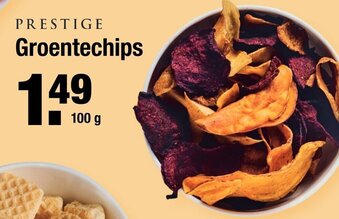 ALDI Prestige Groentechips 100g aanbieding