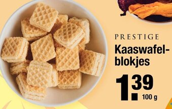 ALDI Prestige Kaaswafelblokjes 100g aanbieding