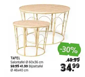 Xenos Tafel : salontafel of bijzettafel aanbieding