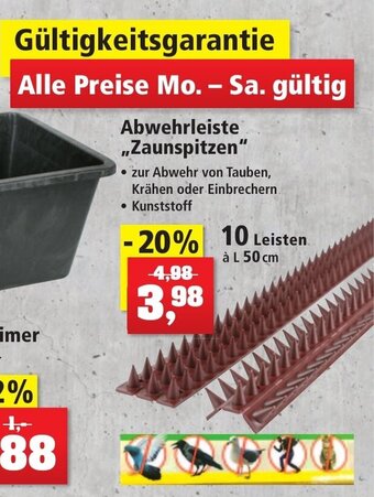 Thomas Philipps Abwehrleiste ,,Zaunspitzen" aanbieding