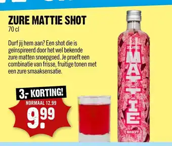 Dirck 3 Zure Mattie Shot 70 cl aanbieding