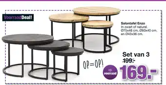 Budget Home Store Salontafel Enzo aanbieding