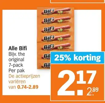 Albert Heijn Bifi aanbieding