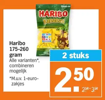 Albert Heijn Haribo 2*175-260g aanbieding