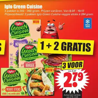 Dirk Iglo Green Cuisine 3*200-360g aanbieding