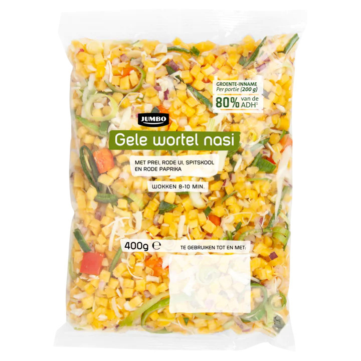 Jumbo gele wortel nasi 400g aanbieding bij Jumbo