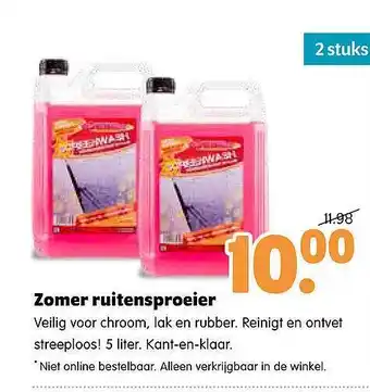 Plentyparts Zomer ruitensproeier aanbieding