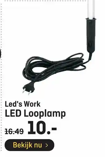 Hubo Led's work led looplamp aanbieding