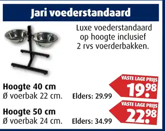 Huisdier Voordeelshop Jari voederstandaard aanbieding