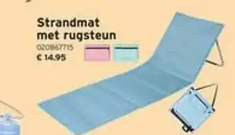 Heuts Strandmat met rugsteun aanbieding