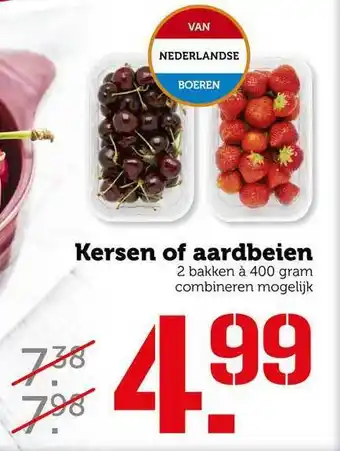 CoopCompact Kersen of aardbeien aanbieding