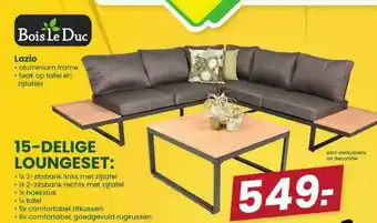 Van Cranenbroek Bois le duc 15-delige loungeset aanbieding