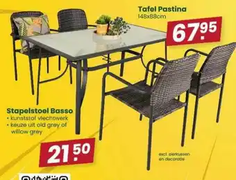 Van Cranenbroek Stapelstoel basso of tafel pastina aanbieding