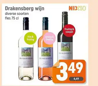 Dagwinkel Drakensberg wijn aanbieding