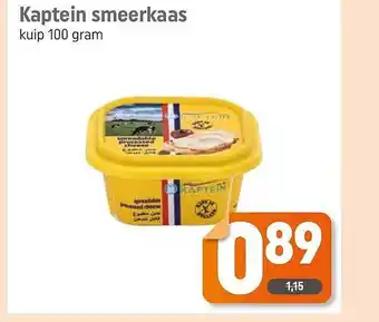 Dagwinkel Kaptein smeerkaas aanbieding