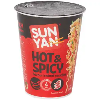 Action Instant noodles hot & spicy aanbieding