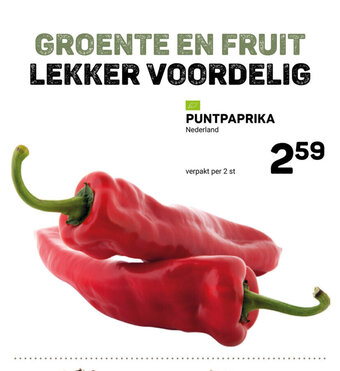 Ekoplaza Puntpaprika aanbieding