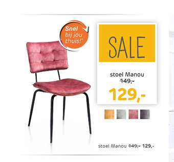 Henders & Hazel Stoel Manou aanbieding