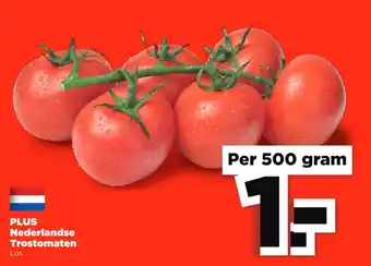 PLUS PLUS Nederlandse Trostomaten 500gram aanbieding