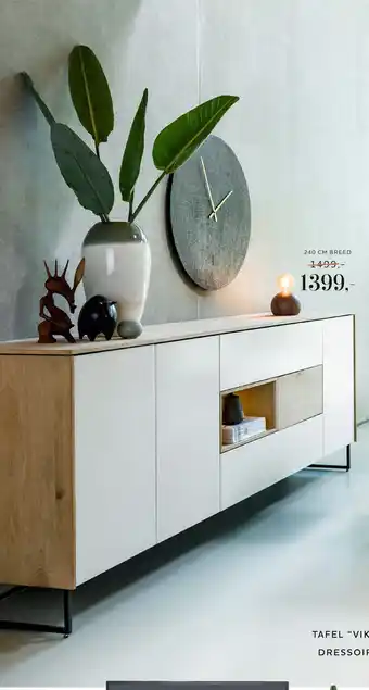 Xooon Darwin, Dressoir 3-Deuren + 3-Laden + 1-Niche - 240 Cm (+ LED) aanbieding