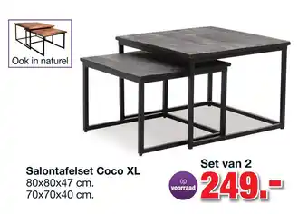 Budget Home Store Salontafelset Coco XL aanbieding