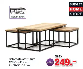 Budget Home Store Salontafelset Tulum aanbieding