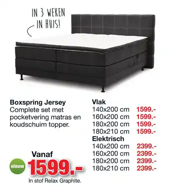 Budget Home Store Boxspring Jersey vanaf 1 aanbieding