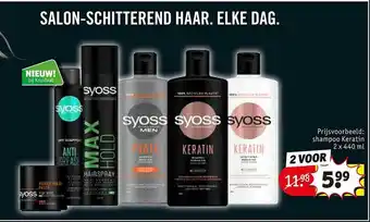 Kruidvat Syoss shampoo keratin aanbieding