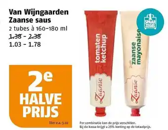 Poiesz Van wijngaarden zaanse saus aanbieding