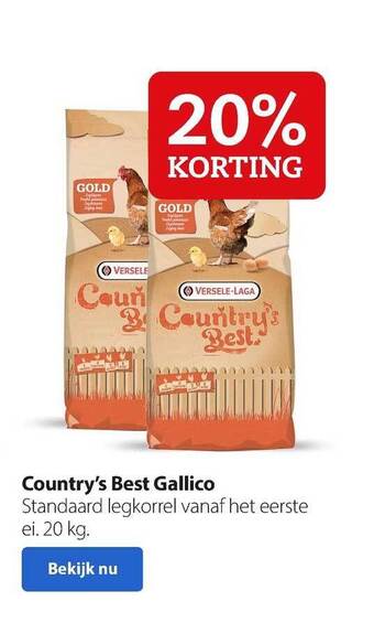 Boerenbond Country's best gallico 20% korting aanbieding