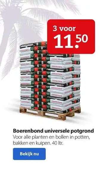 Boerenbond Boerenbond universel potgrond aanbieding