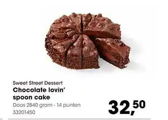 HANOS Sweet street dessert chocolate lovin' spoon cake aanbieding