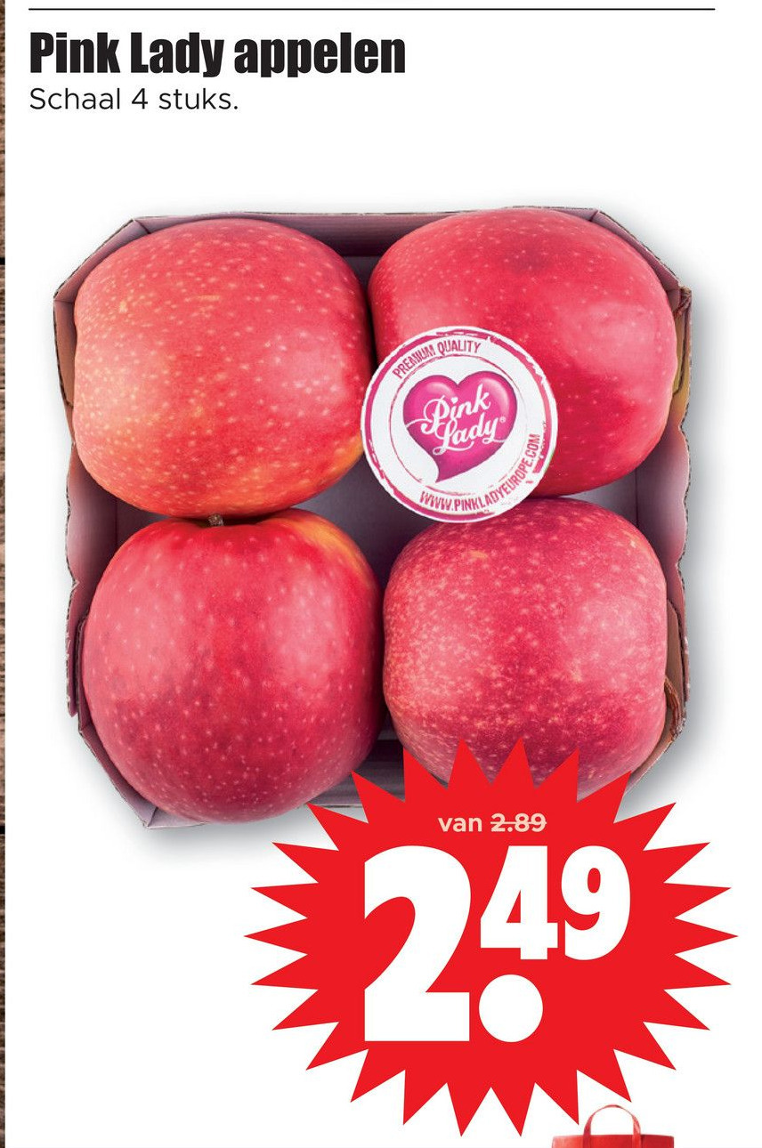 Pink lady appelen aanbieding bij Dirk