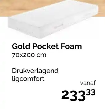 Beter Bed Gold Pocket Foam aanbieding