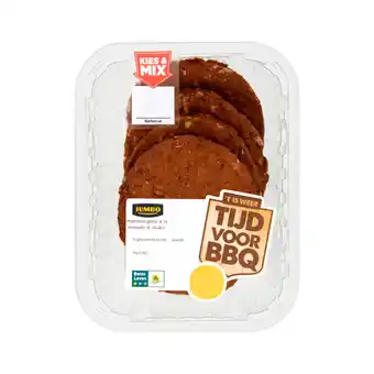 Jumbo Jumbo hamburgers a la minute 4 stuks 360g aanbieding