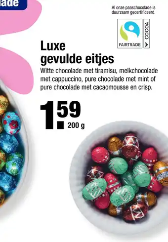 ALDI Luxe F gevulde eitjes 200g aanbieding